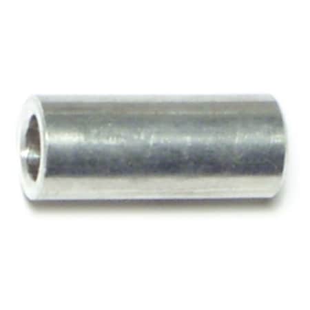 Midwest Fastener Round Spacer, #10 Screw Size, Aluminum, 3/4 in Overall Lg, 10 PK 65853